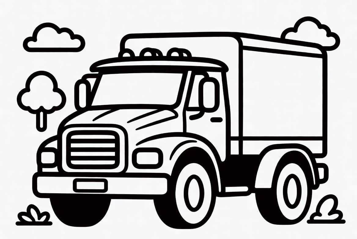 Oyuncak Kamyon Boyama Boyama