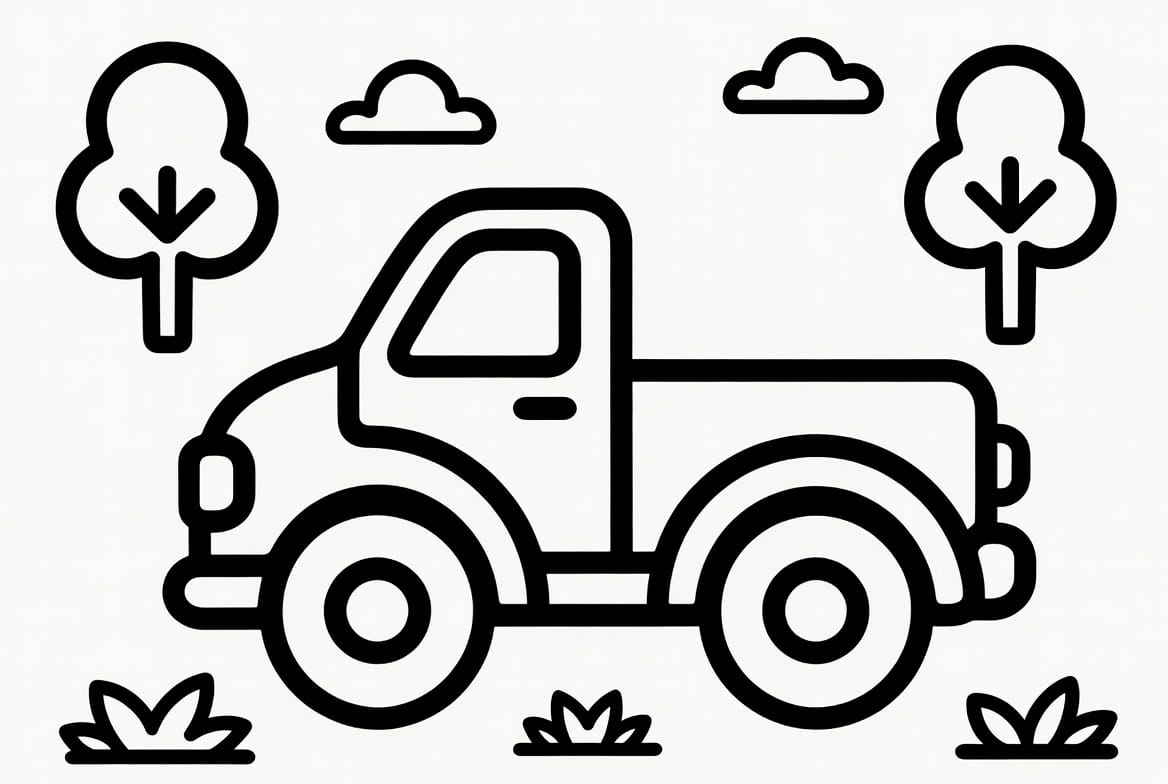 Çekici Kamyon Boyama. Boyama