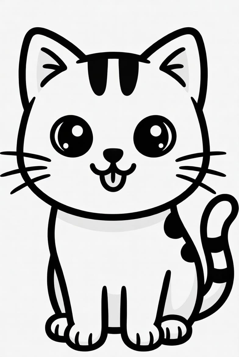 Tüylü Kedi Boyama Boyama