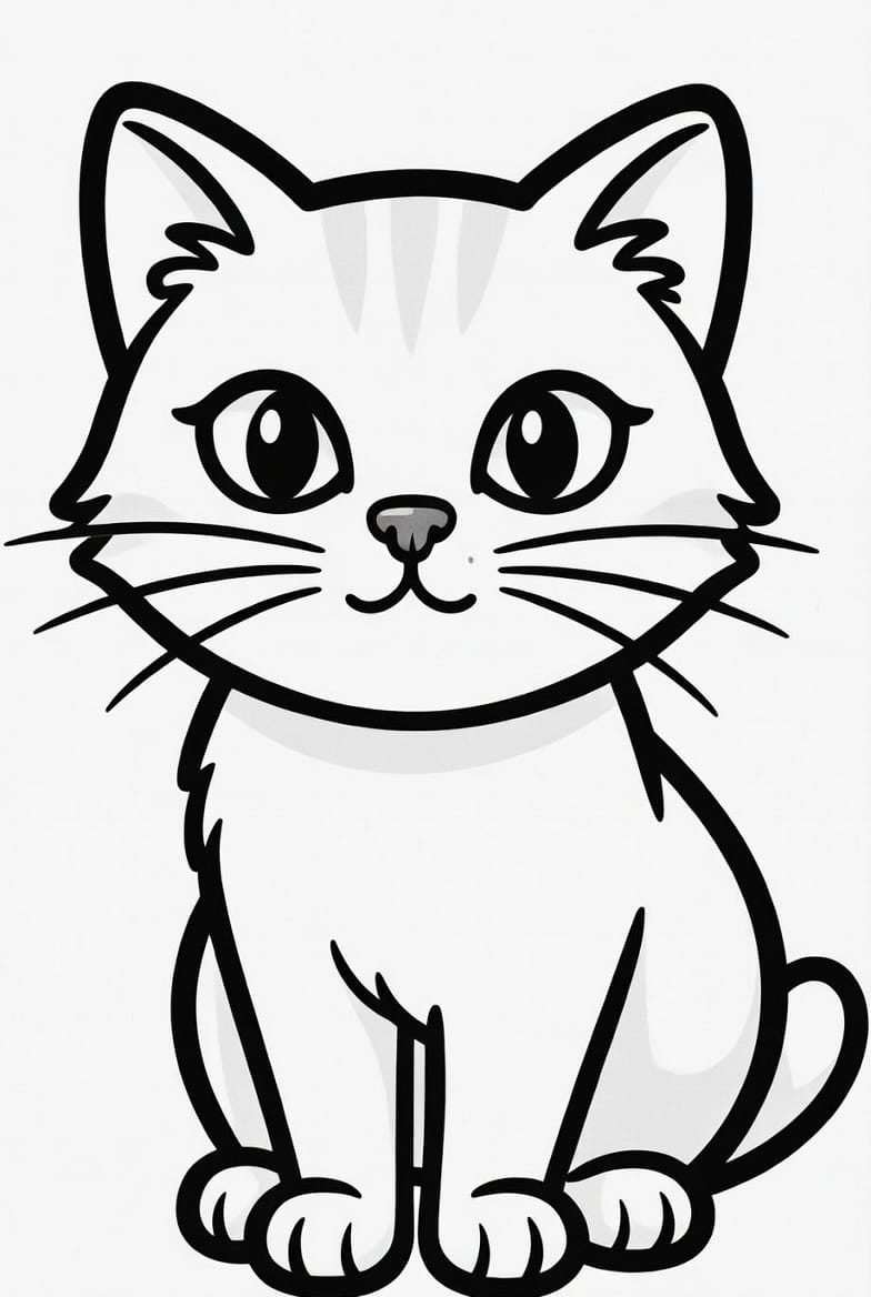 Minik Kedi Boyama Boyama