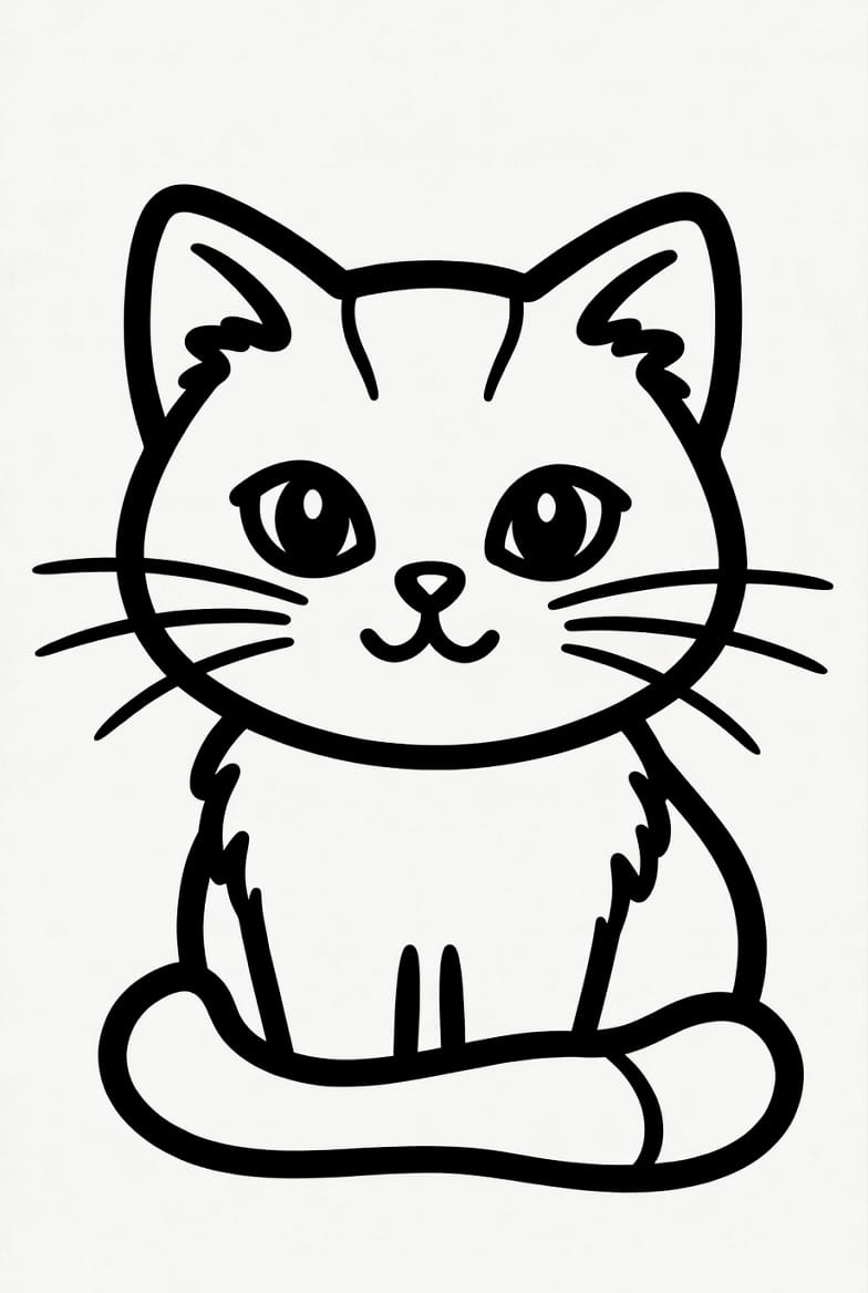 Komik Kedi Boyama Boyama