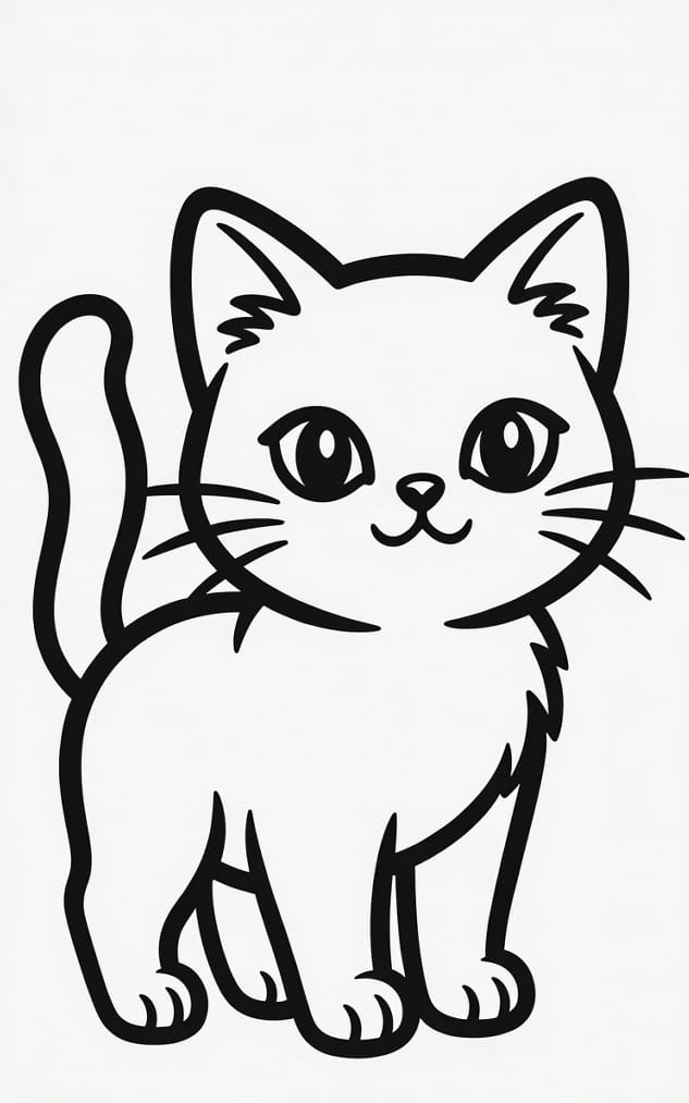 Yumuşak Kedi Boyama Boyama