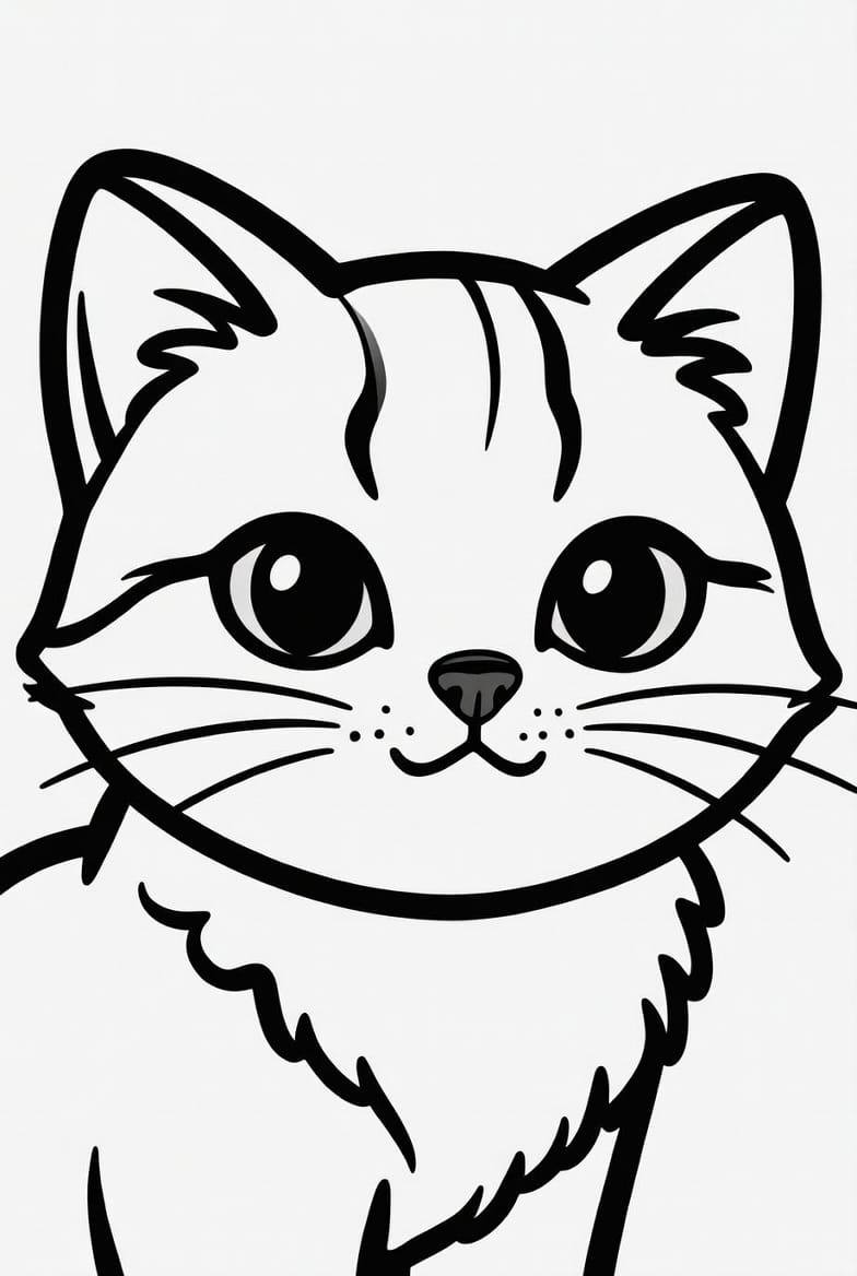 Evcil Kedi Boyama Boyama