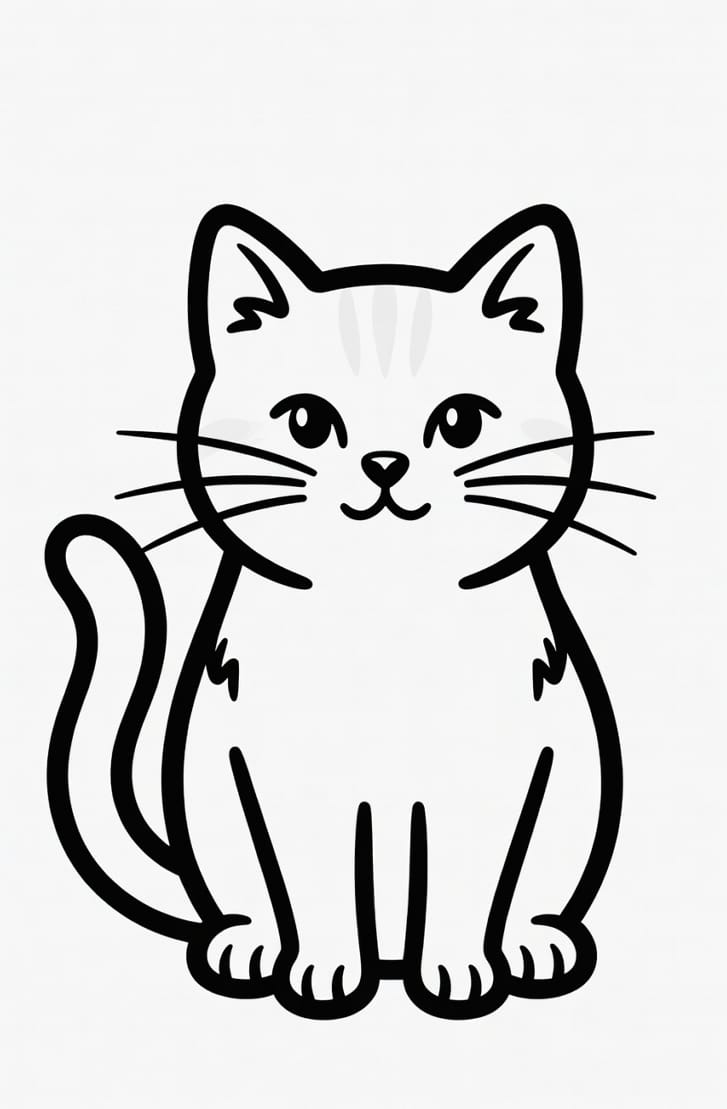 Uslu Kedi Boyama Boyama