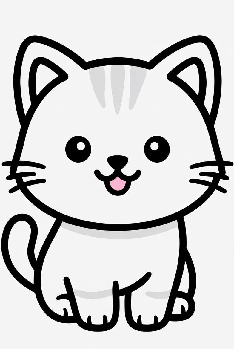 Küçük Kedi Boyama Boyama