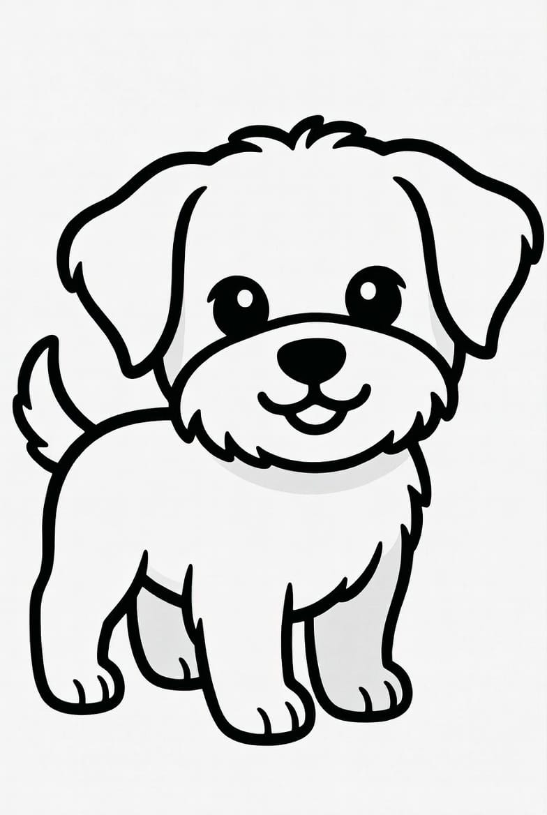 Eğitici Köpek Boyamaları Boyama