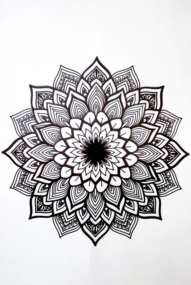 Karmaşık Mandala Boyama Sayfasını Ücretsiz İndir, Yazdır ve Boya
