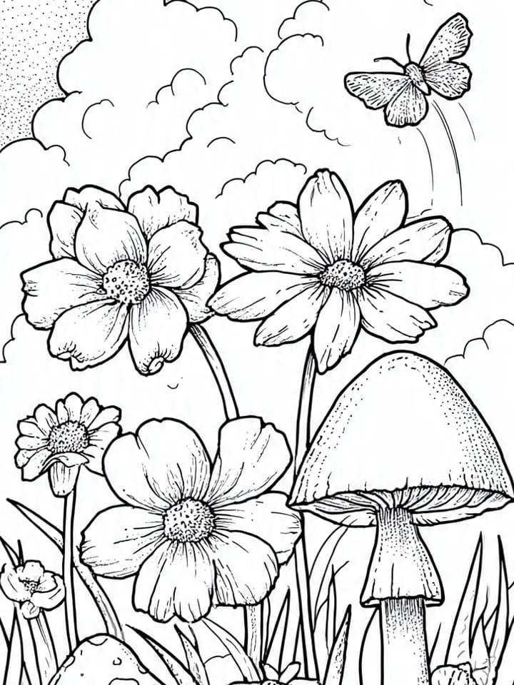 Renkli Mevsimler Boyama Boyama