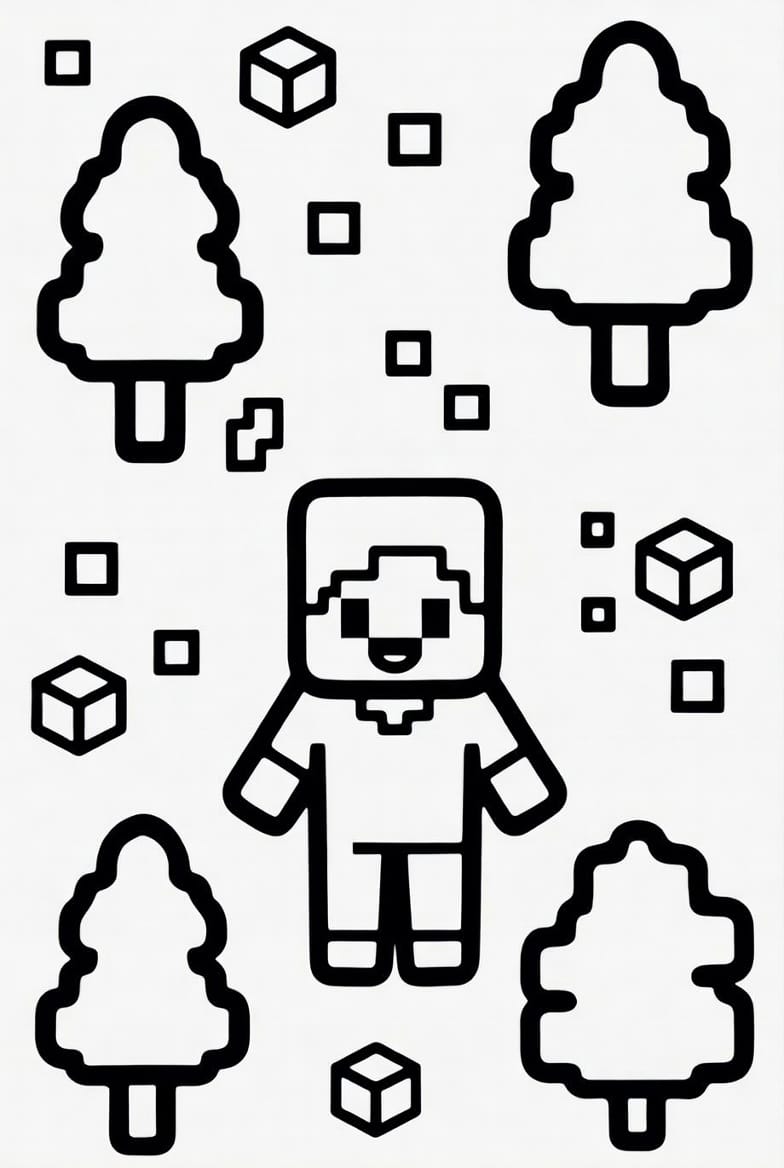 Minecraft Maden Kazma Boyama