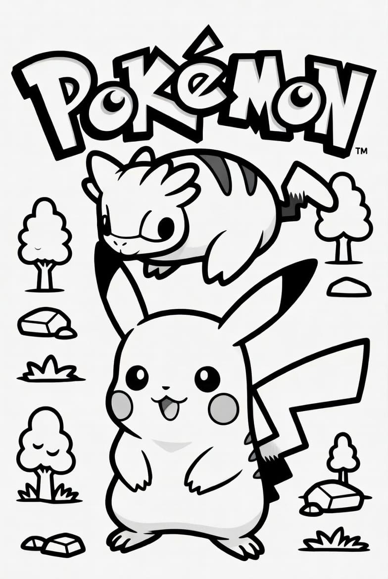 Okul Öncesi Pokemon Boyama