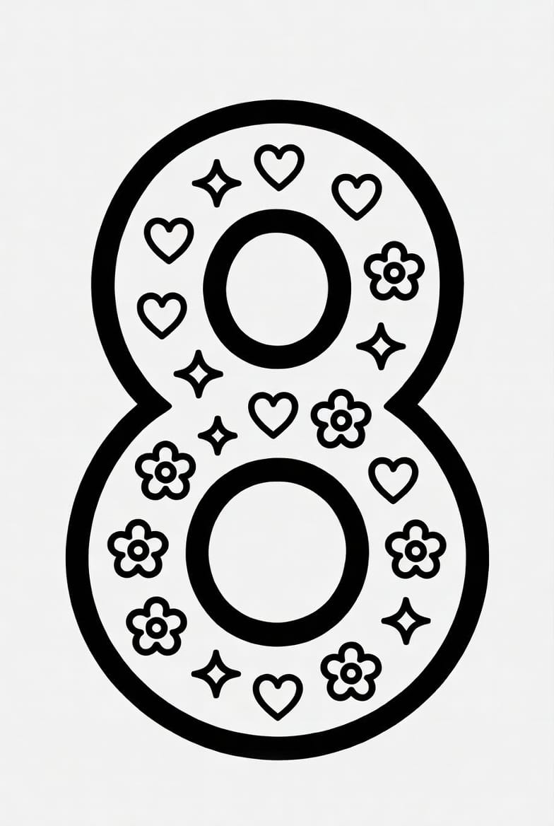 Sekiz (8) Boyama Boyama