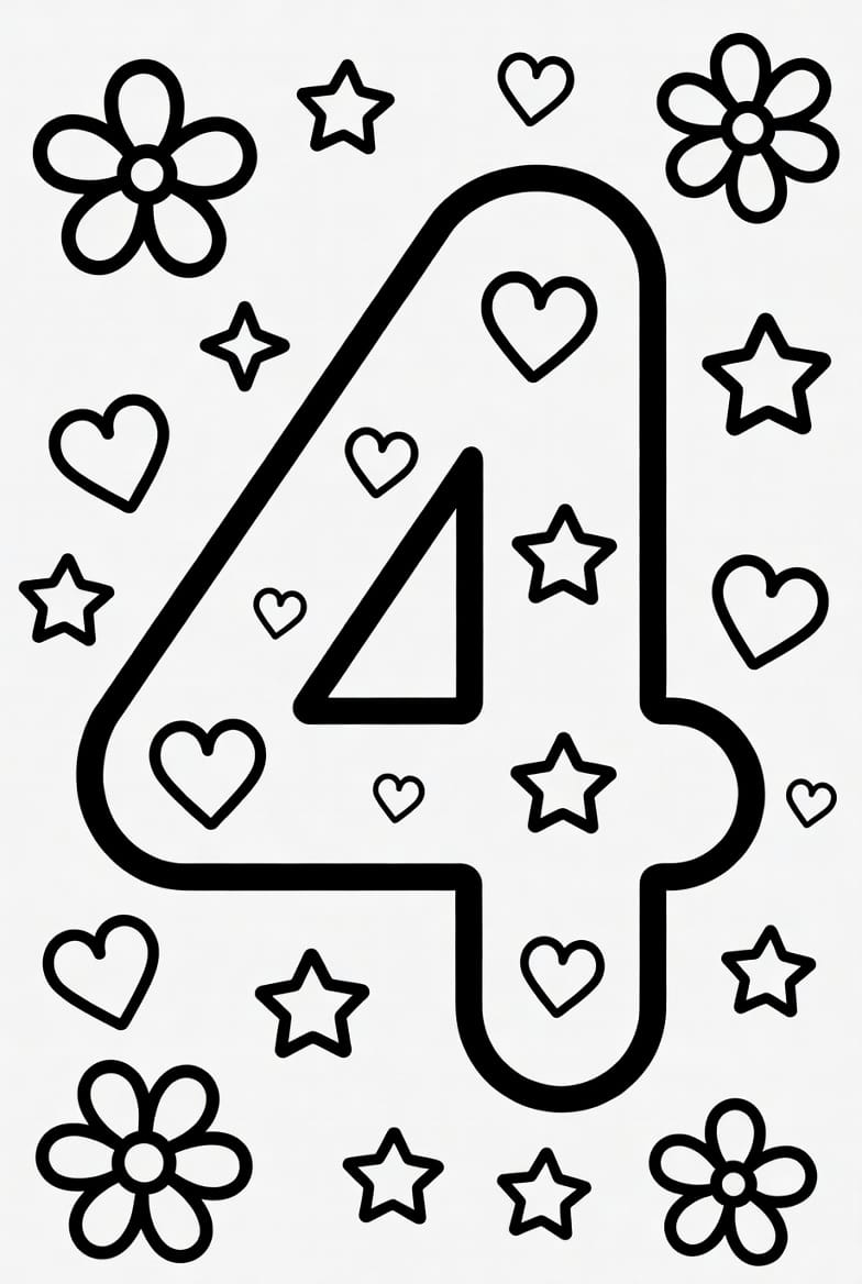 Dört (4) Boyama Boyama