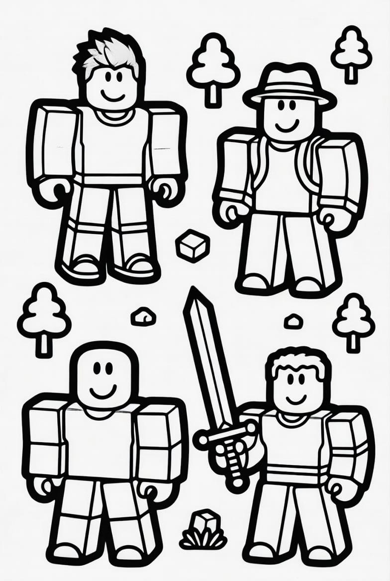 Kızlar İçin Roblox Boyama