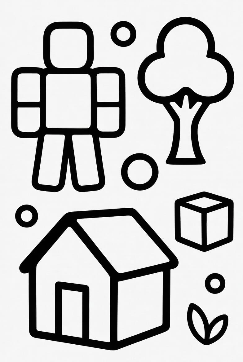 Erkekler İçin Roblox Boyama