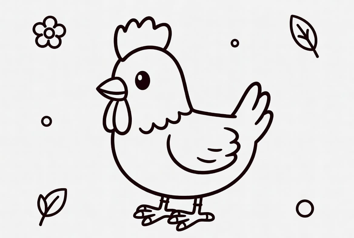 Anne Tavuk Boyama Boyama