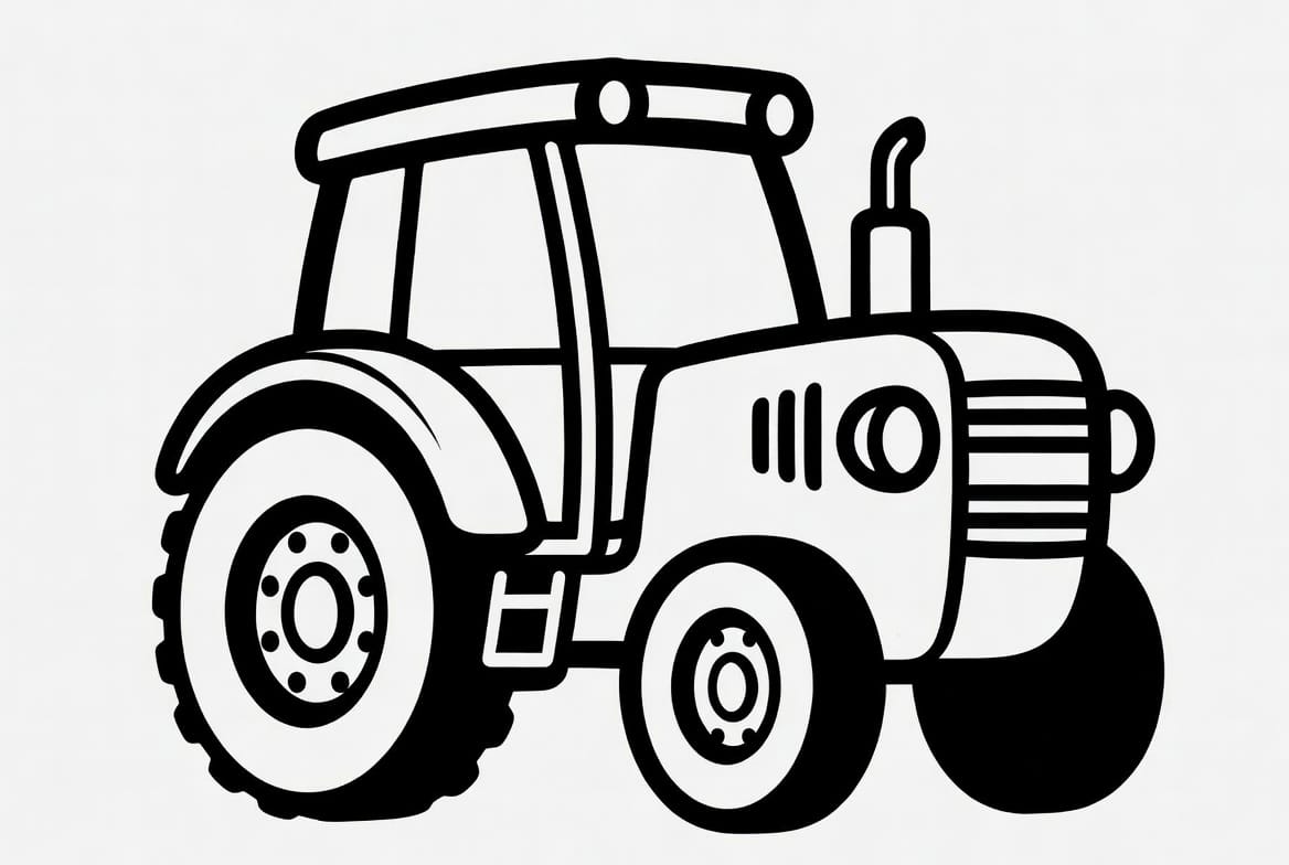 Kolay Traktör Boyama Boyama
