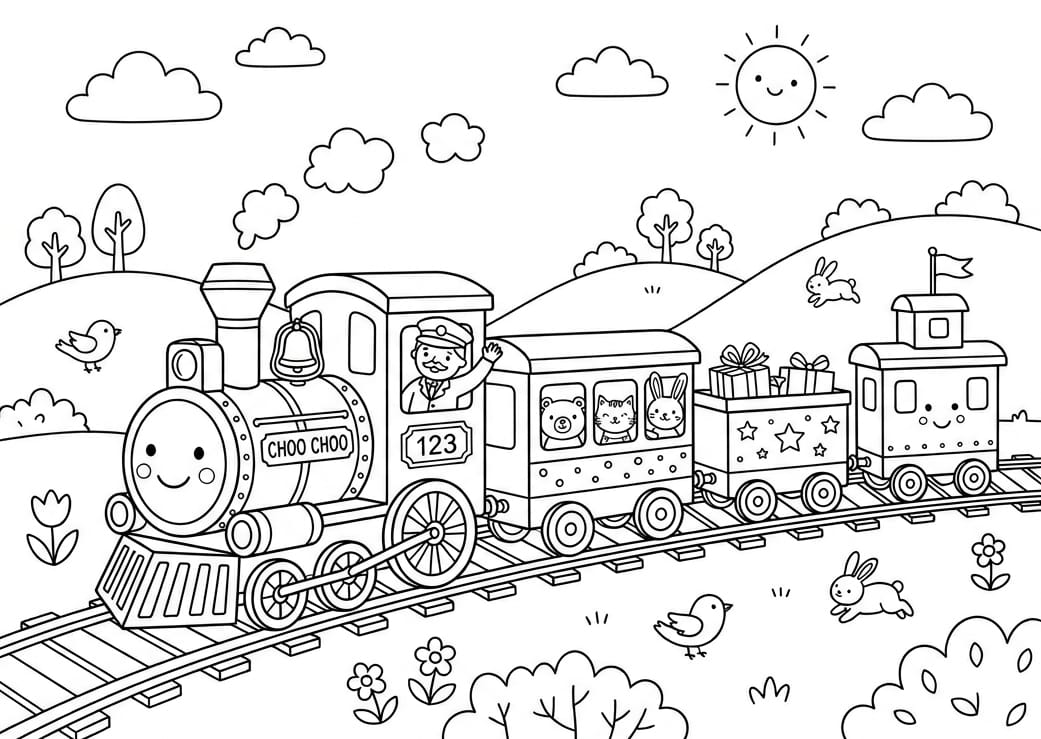 Yük Treni Boyama Boyama