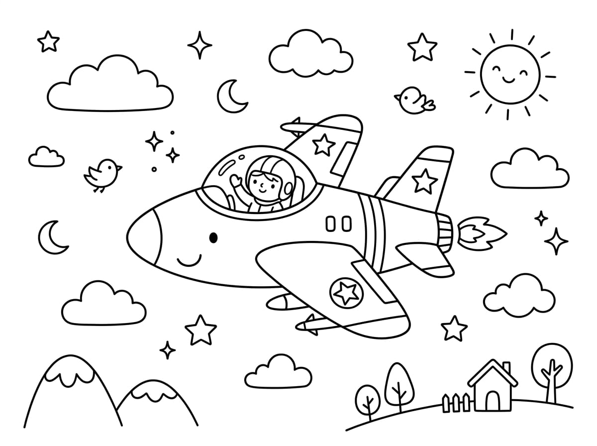 Yolcu Uçağı Boyama