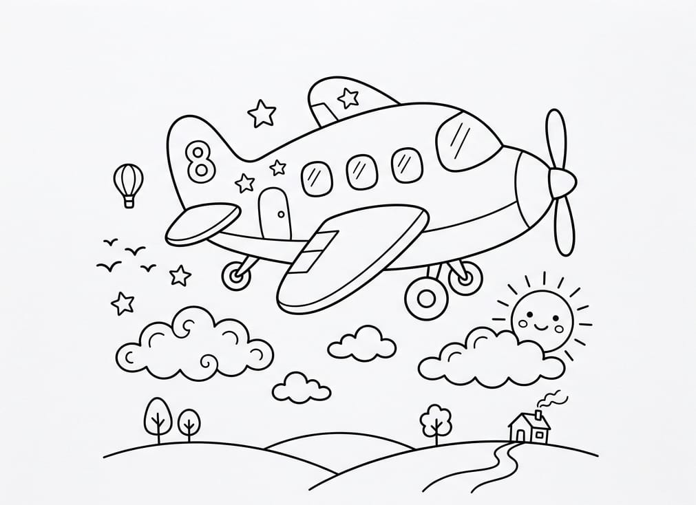 Pervaneli Uçak Boyama.