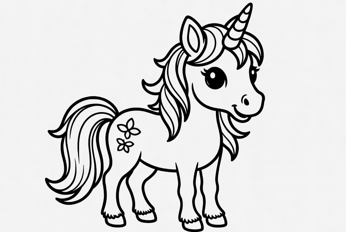 Parlak Unicorn Boyama Boyama