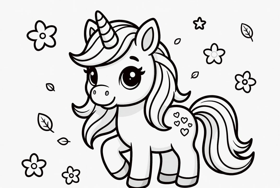 Mutlu Unicorn Boyama Boyama