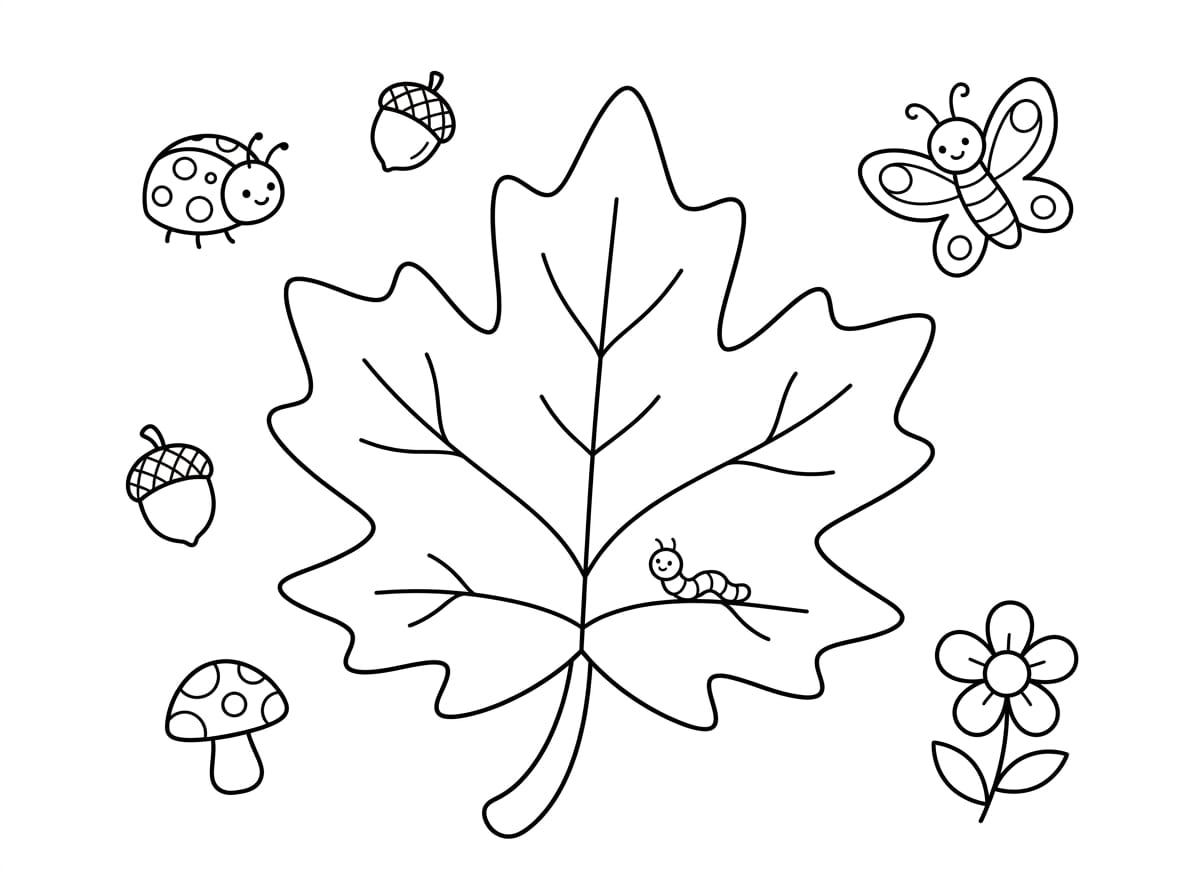 İlkbahar Yaprağı Boyama