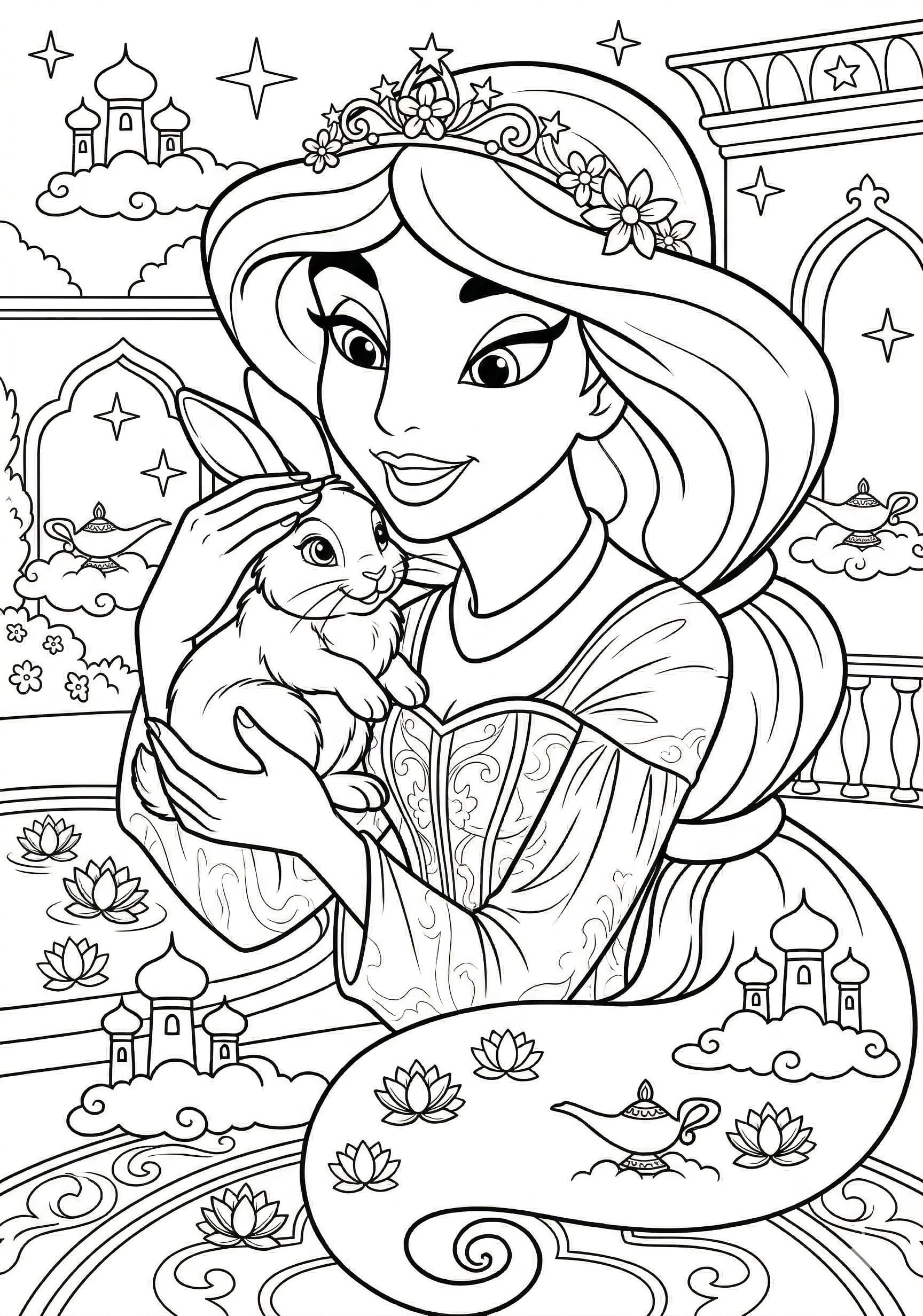 Prenses Yasemin Boyama Boyama