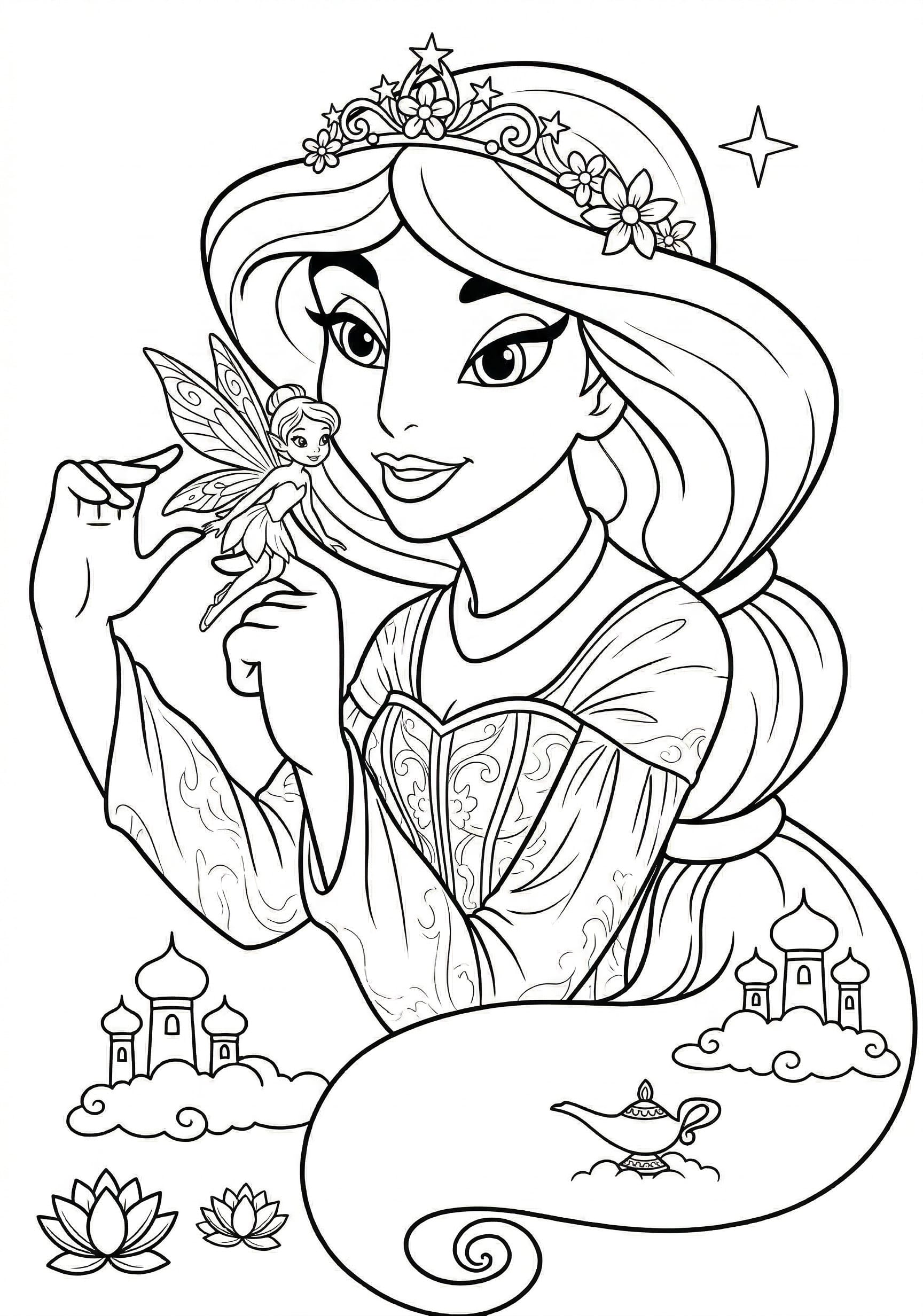 Aladdin ve Yasemin Boyama Boyama