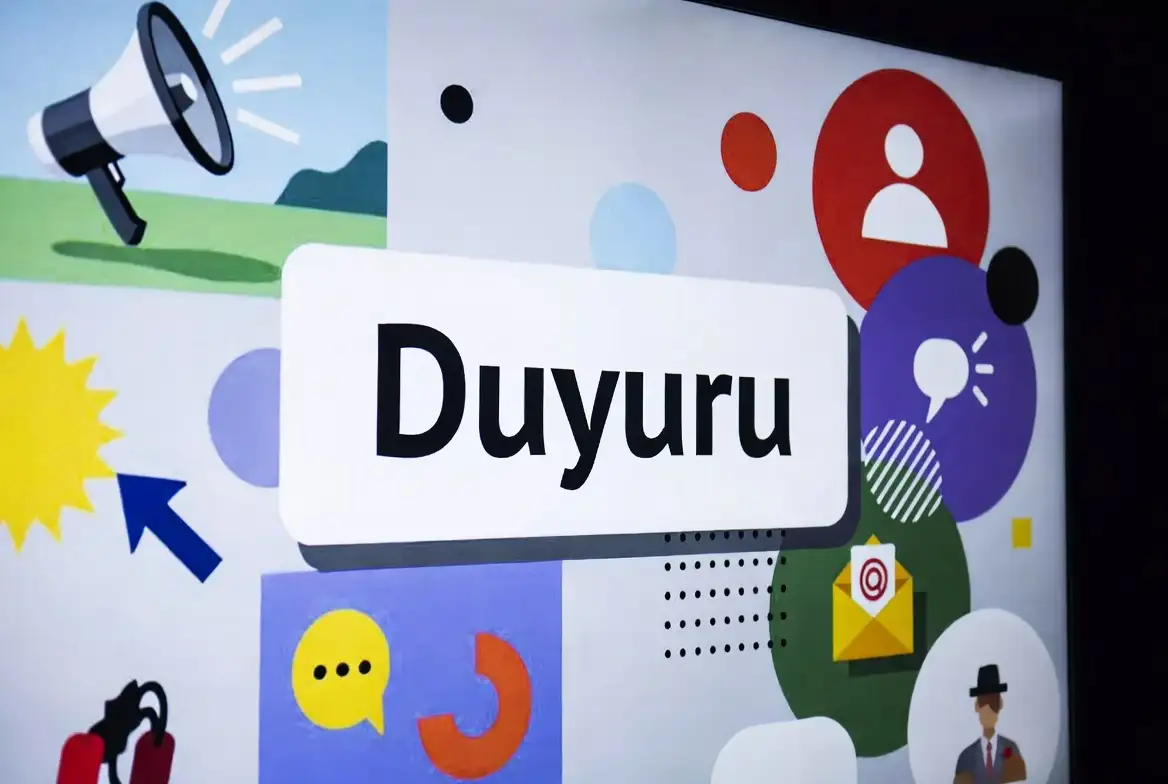 Duyuru Metin Türü konu anlatımı
