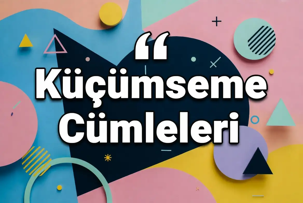 Küçümseme Cümleleri konu anlatımı