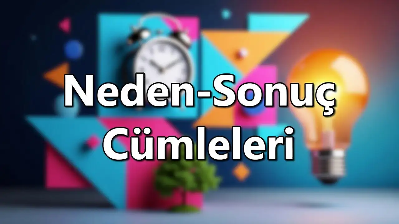 Neden-Sonuç (Sebep-Sonuç) Cümleleri konu anlatımı