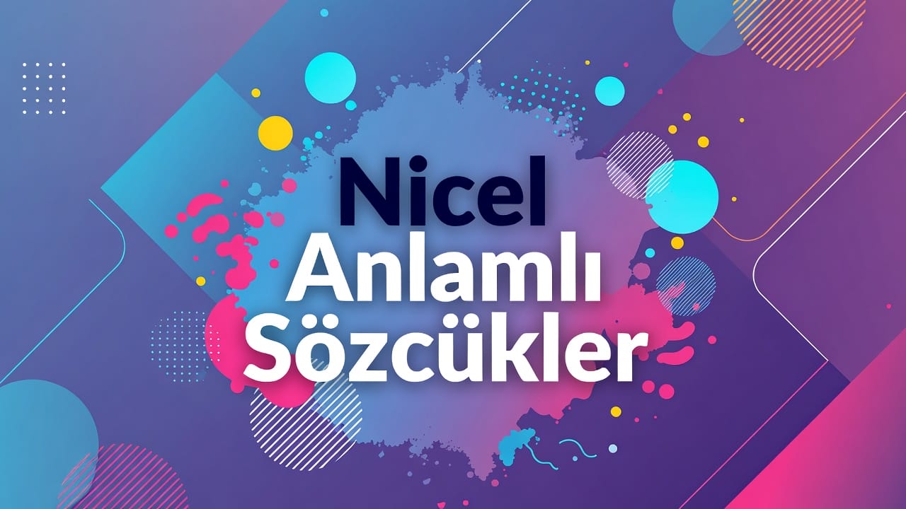 Nicel Anlam konu anlatımı