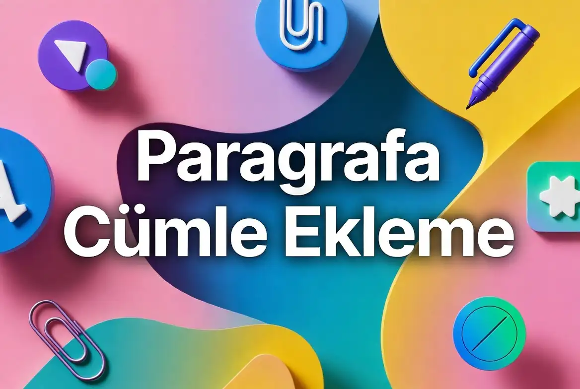 Paragrafa Cümle Ekleme konu anlatımı