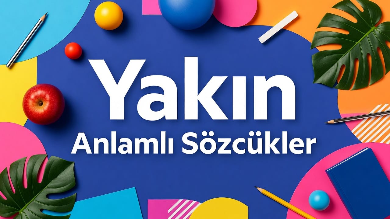 Yakın Anlamlı Sözcükler konu anlatımı