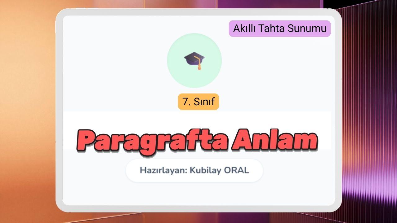 Paragrafta Anlam 7. Sinif