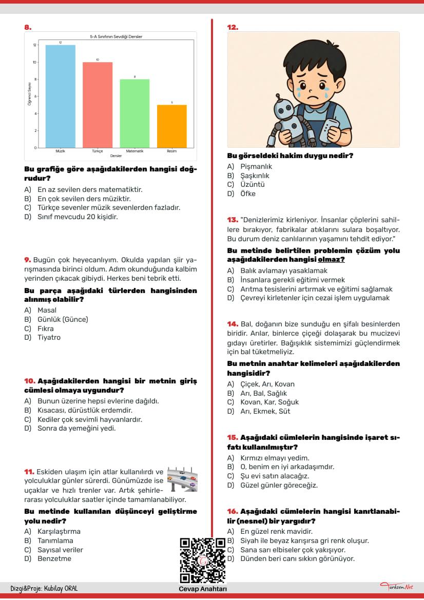 Türkçe Tarama Testi Şubat - 2_2 Türkçe Tarama Testi Şubat - 2_2