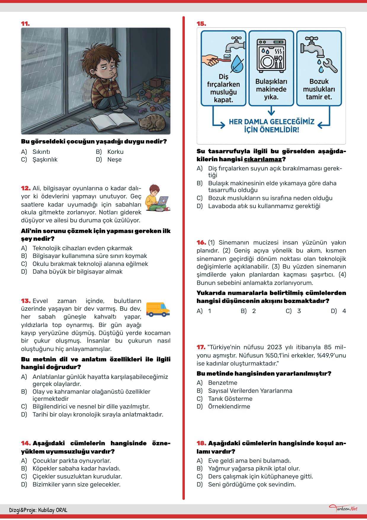 6. Sınıf Nisan Tarama Testi-2_2 6. Sınıf Nisan Tarama Testi-2_2
