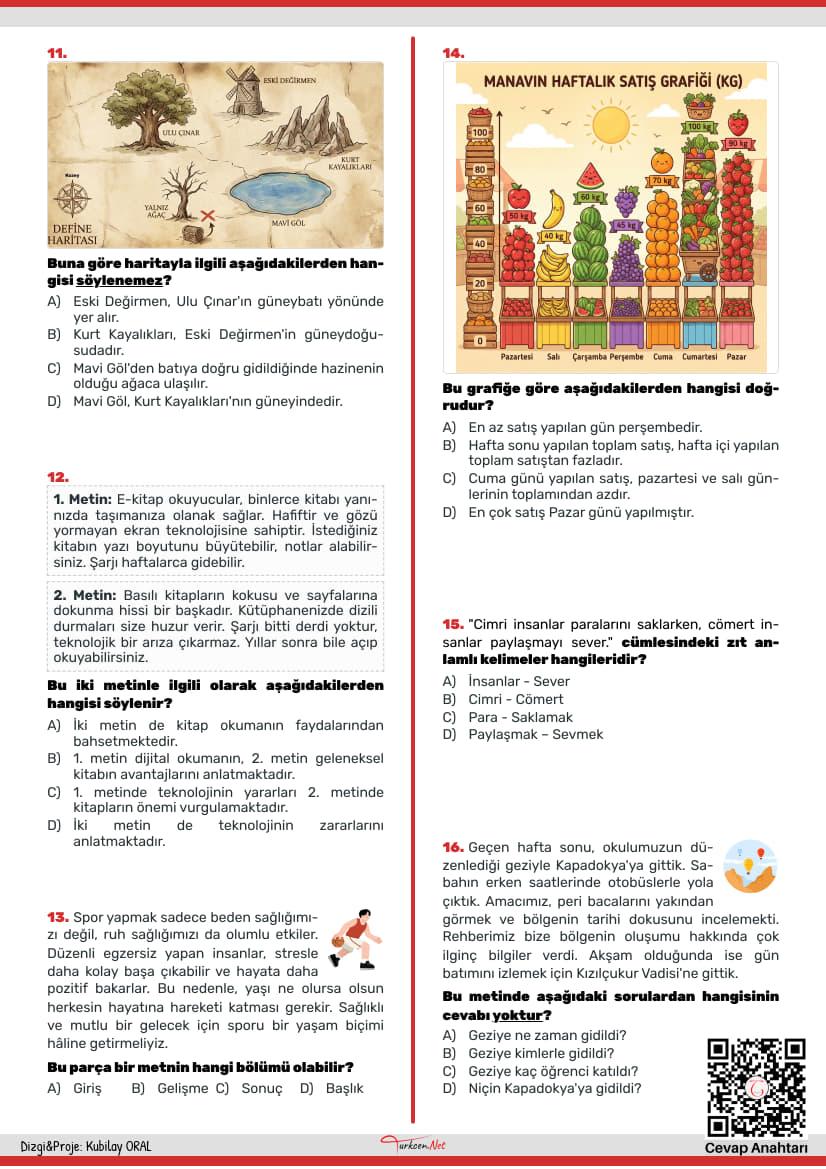 Türkçe Tarama Testi-2 - Aralık-2_2 Türkçe Tarama Testi-2 - Aralık-2_2