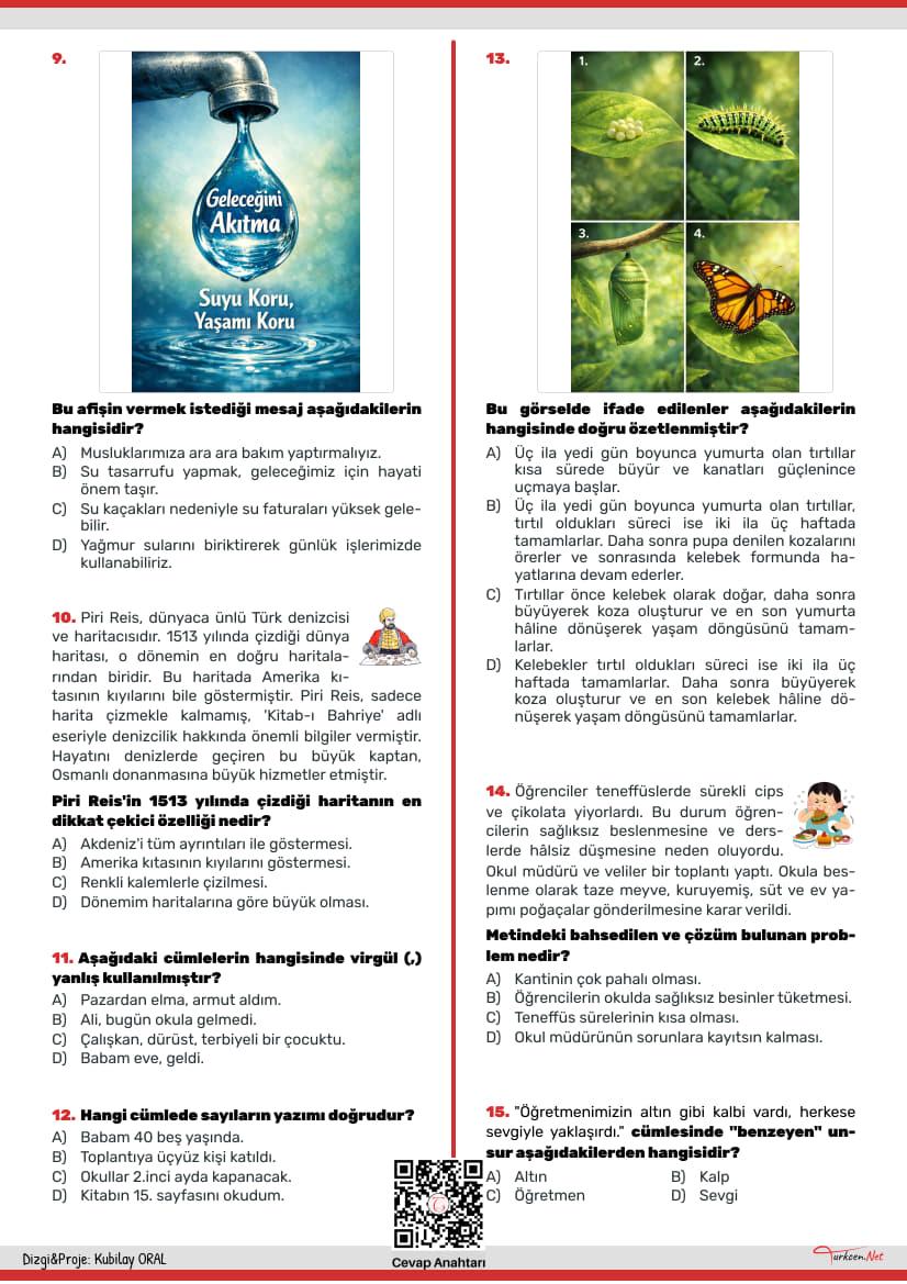 Türkçe Tarama Testi - Haziran1_2 Türkçe Tarama Testi - Haziran1_2