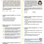 7. Sinif Cumlede Anlam Testi 4 Turkcen Serisi 1
