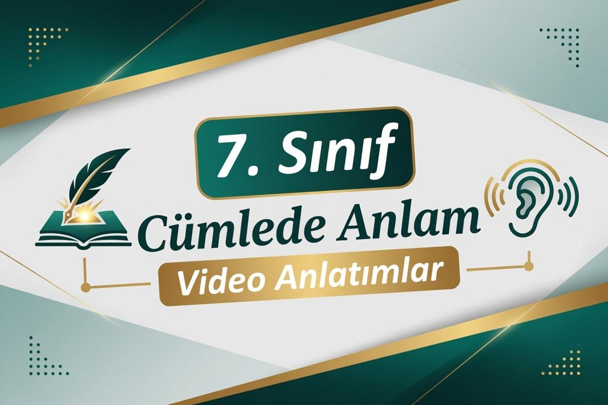 7. Sinif Cumlede Anlam Video Anlatimlar
