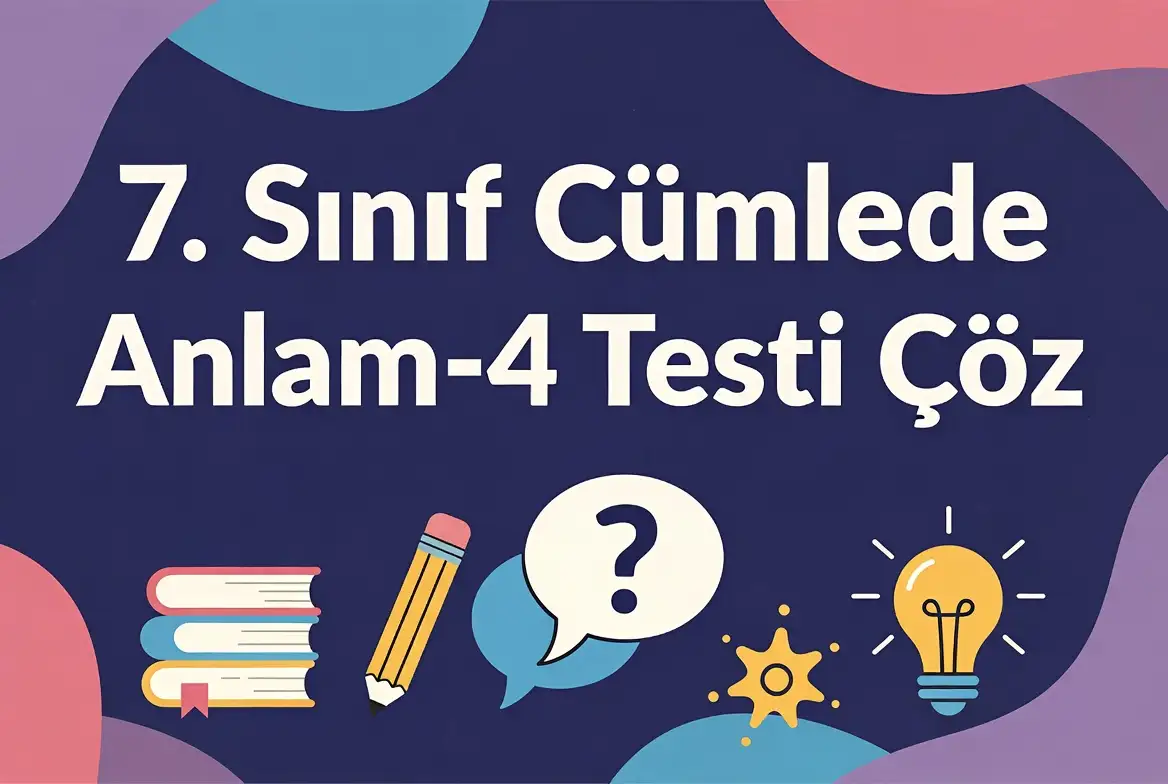 Cumlede Anlam Test Coz 1