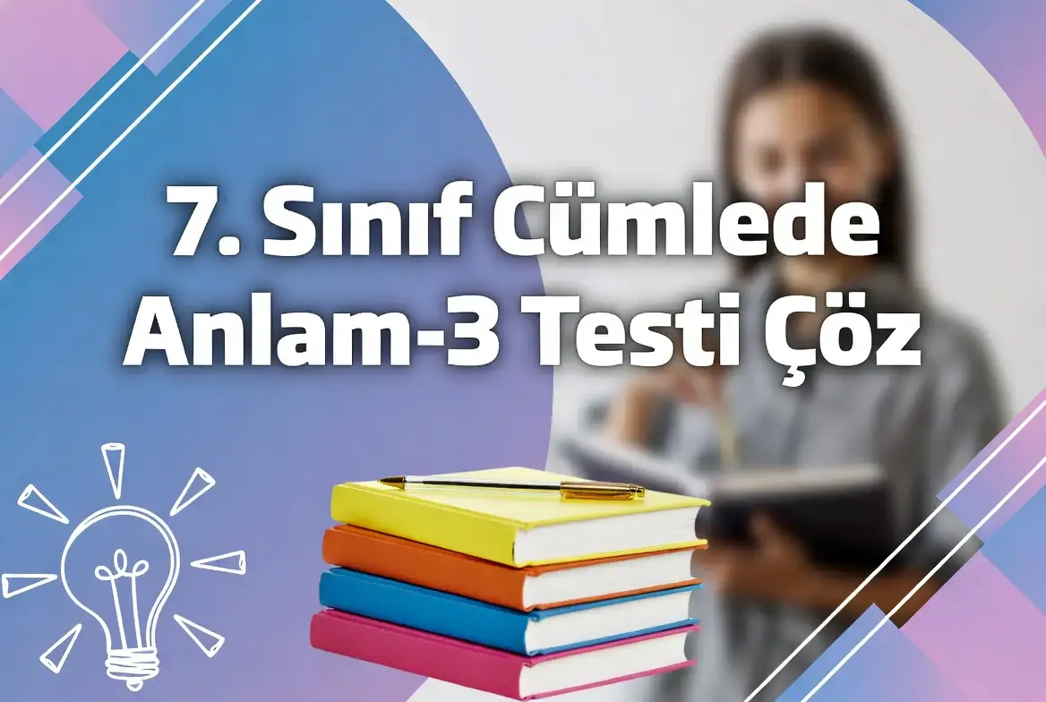 Cumlede Anlam Test Coz 4