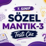 7. Sinif Sozel Mantik 3