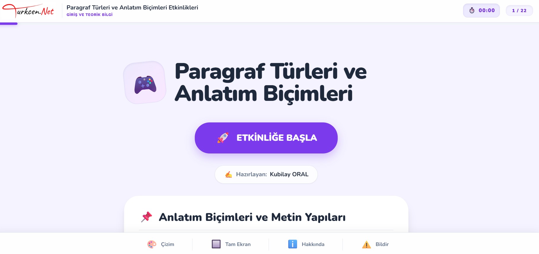 Paragraf Turleri Ve Anlatim Bicimleri