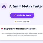 Bilgilendirici Metinler