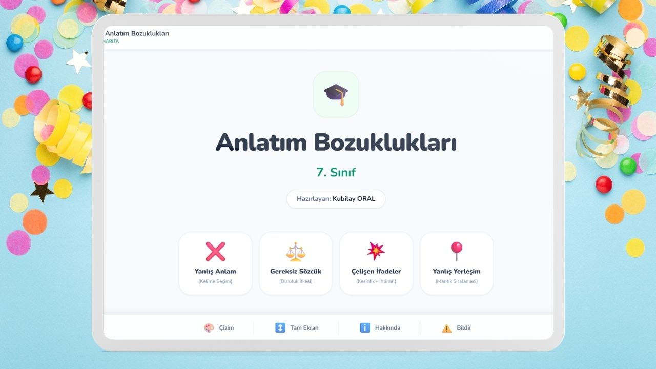-7. Sinif Anlatim Bozukluklari Sunusu