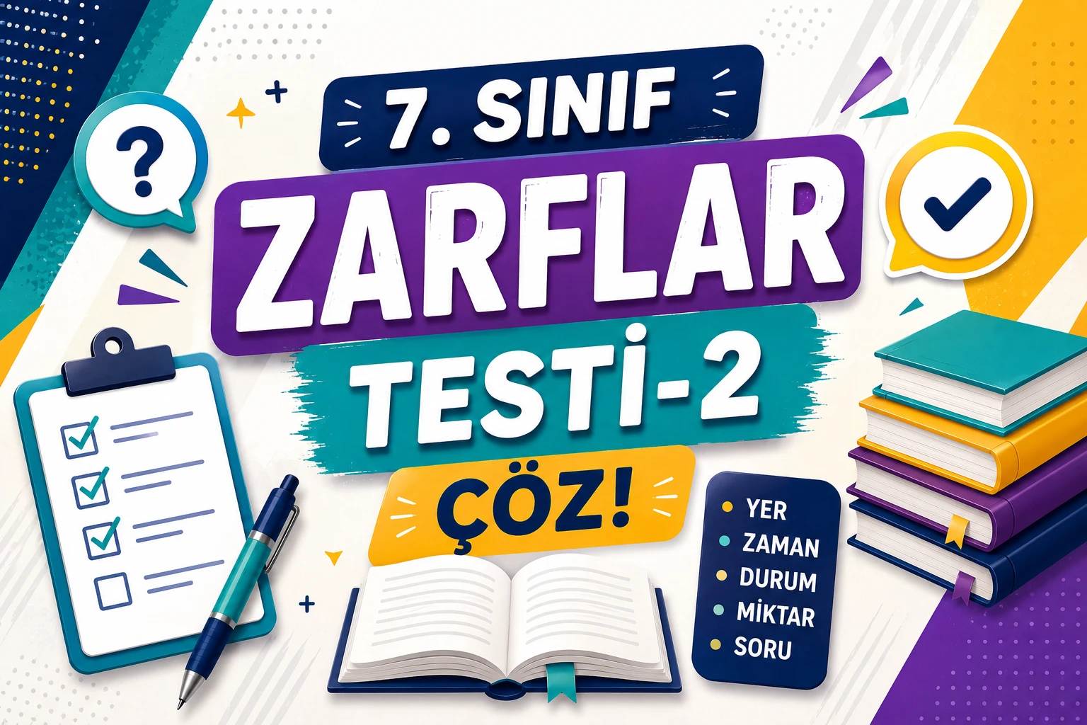 7. Sınıf Zarflar Testi-2 Çöz -7. Sinif Zarflar Testi Coz 2