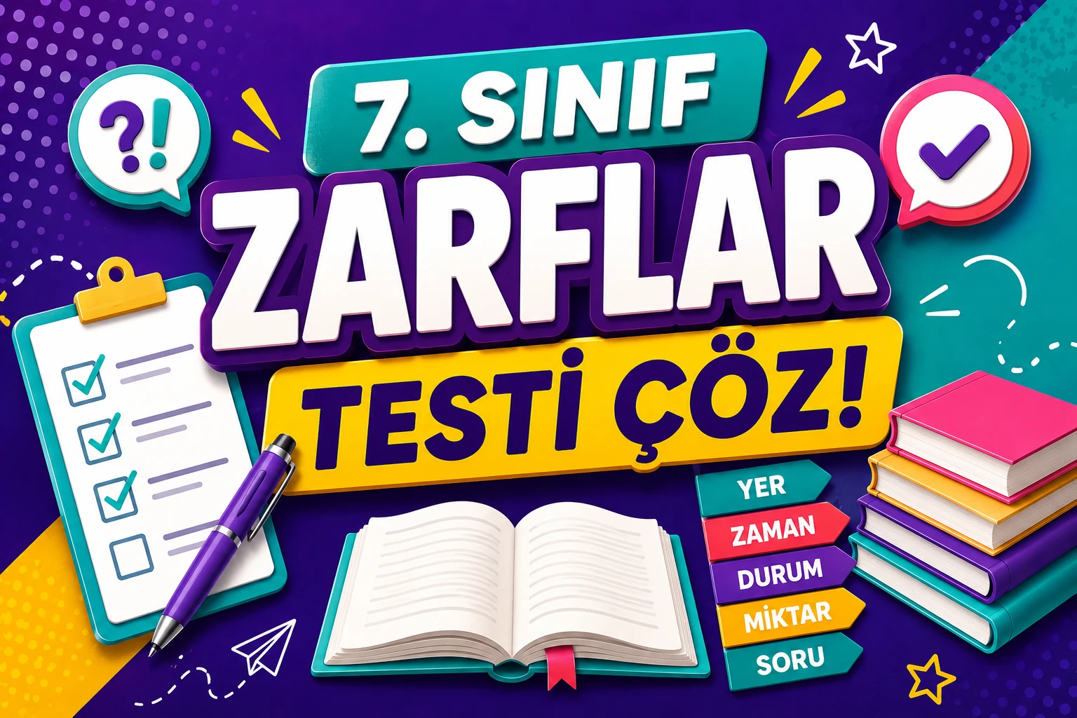 7. Sınıf Zarflar Testi Çöz -7. Sinif Zarflar Testi Coz