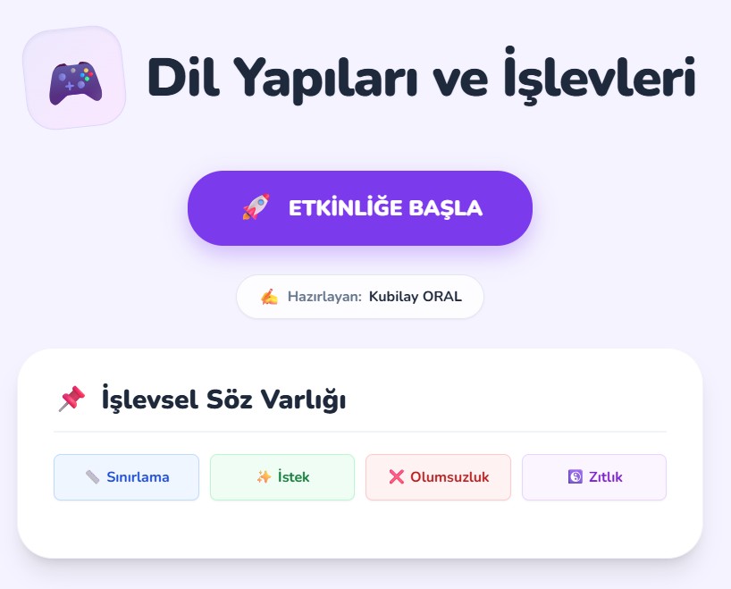 Dil Yapilari 7.sinif
